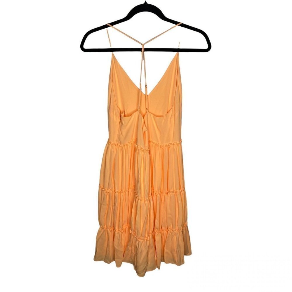 Elizabeth And James Dress Size 4 Women's Sleeveless Orange Layered Ruffle Dress - Picture 6 of 10